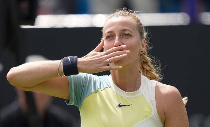 Tennis, WTA Tournament in Eastbourne, Final Petra Kvitova - Jelena Ostapenko