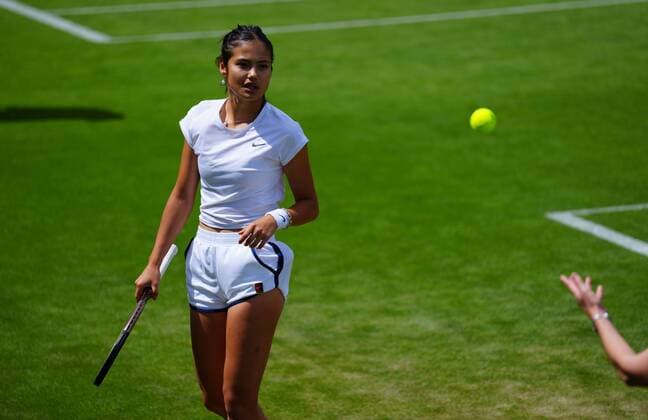 Tennis, Wimbledon, Emma Raducanu Training