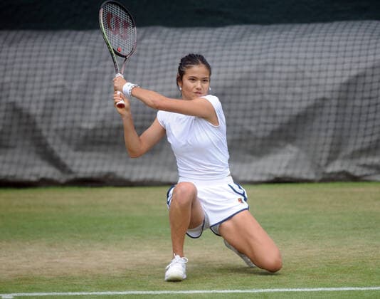 Tennis - 2022 All England Championships - Pre-evemnt practice - Wimbledon - Saturday 25th June 2022 Emma Raducanu of GBR 