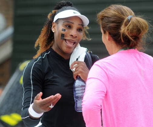 Tennis - 2022 All England Championships - Pre-evemnt practice - Wimbledon - Saturday 25th June 2022 Serena Williams of USA 