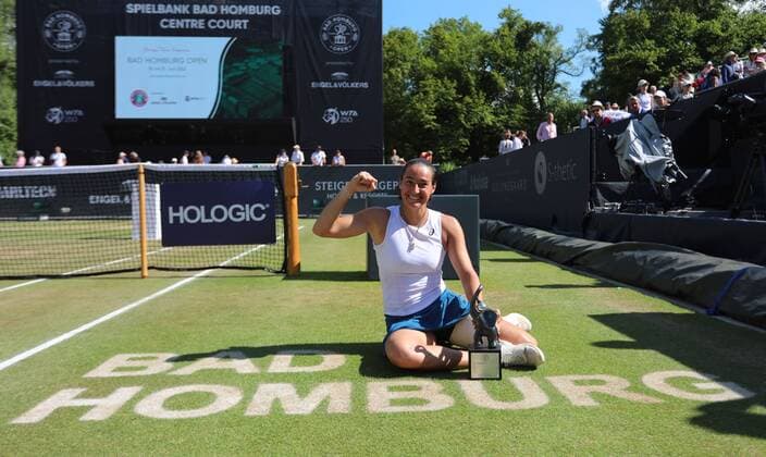 Tennis, WTA Tournament in Bad Homburg, Final Caroline Garcia - Bianca Andreescu