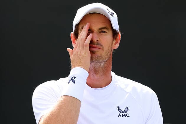 25th June 2022, All England Lawn Tennis and Croquet Club, London, England; Wimbledon Tennis tournament; Andy Murray during his practice session  ActionPlus12402407 ShaunxBrooks