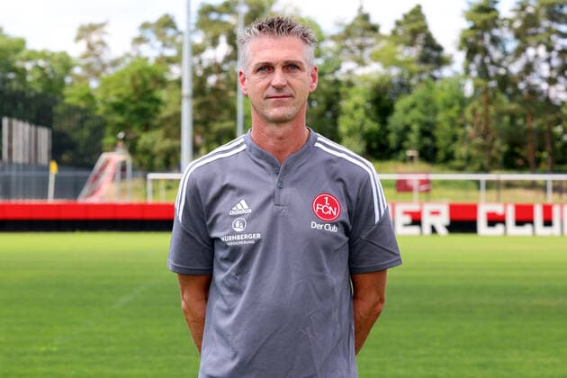 23 06 2022 1 FC Nuremberg FCN club season 2022 2023 photo appointment portrait appointment press appointment presentation single photo portrait portrait head shot DaMa single photo single photo portrait portrait head shot Marko Riegel stuff keeper 1 FC Nuremberg FCN