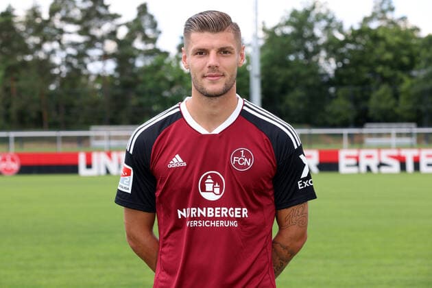 23 06 2022 1 FC Nuremberg FCN club season 2022 2023 photo appointment portrait appointment press appointment presentation single photo portrait portrait headshot DaMa single photo single photo portrait portrait headshot Erik Wekesser 13, 1 FC Nuremberg FCN