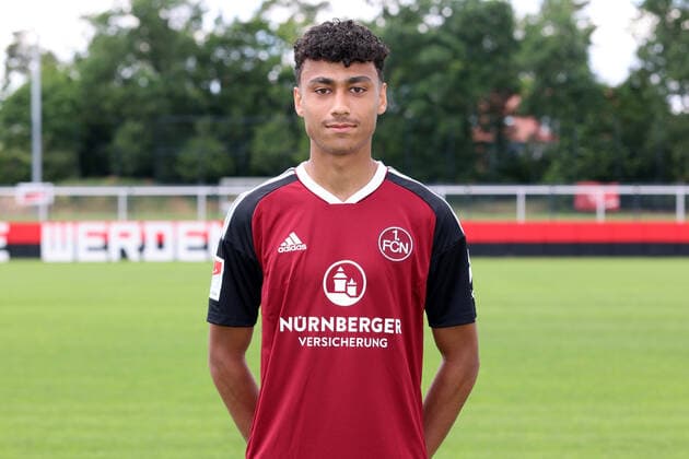 23 06 2022 1 FC Nuremberg FCN club season 2022 2023 photo appointment portrait appointment press appointment presentation single photo portrait portrait headshot DaMa single photo single photo portrait portrait headshot Nathaniel Brown 35, 1 FC Nuremberg FCN