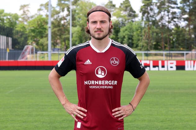 23 06 2022 1 FC Nuremberg FCN club season 2022 2023 photo appointment portrait appointment press appointment presentation single photo portrait portrait headshot DaMa single photo single photo portrait portrait headshot Felix Lohkemper 7, 1 FC Nuremberg FCN