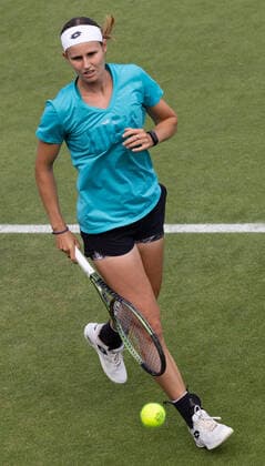 Belgian Greet Minnen pictured during the 2022 Wimbledon grand slam tennis tournament at the All England Tennis Club, in south-west London, Britain, Sunday 26 June 2022. BENOITxDOPPAGNE  x36659131x