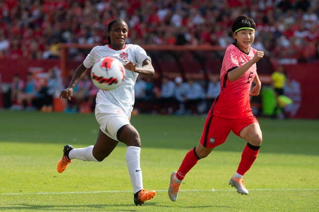 Football, Womens international, Canada - South Korea
