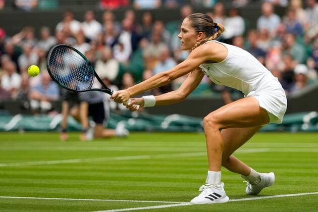 Mandatory Credit: Photo by Dave Shopland Shutterstock (13002015p) Mirjam Bjorklund Wimbledon Tennis Championships, Day 1, The All England Lawn Tennis and Croquet Club, London, UK - 27 Jun 2022 Wimbledon Tennis Championships, Day 1, The All England Lawn Tennis and Croquet Club, London, UK - 27 Jun 2022  Copyright: xDavexShopland Shutterstockx 13002015p