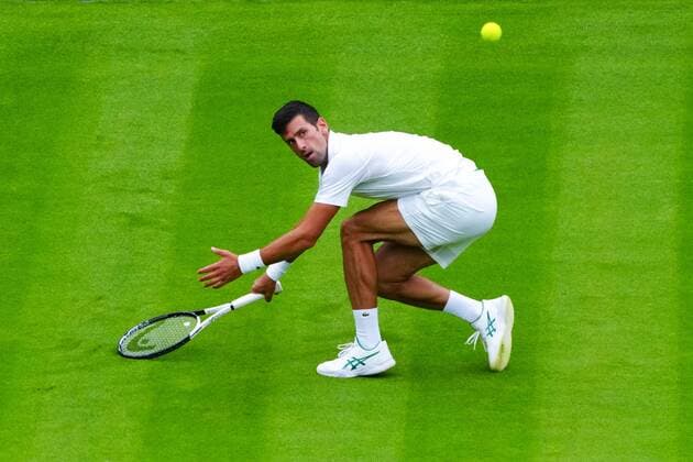 Mandatory Credit: Photo by Javier Garcia Shutterstock (13002017ab) Novak Djokovic during his first round match Wimbledon Tennis Championships, Day 1, The All England Lawn Tennis and Croquet Club, London, UK - 27 Jun 2022 Wimbledon Tennis Championships, Day 1, The All England Lawn Tennis and Croquet Club, London, UK - 27 Jun 2022  Copyright: xJavierxGarcia Shutterstockx 13002017ab