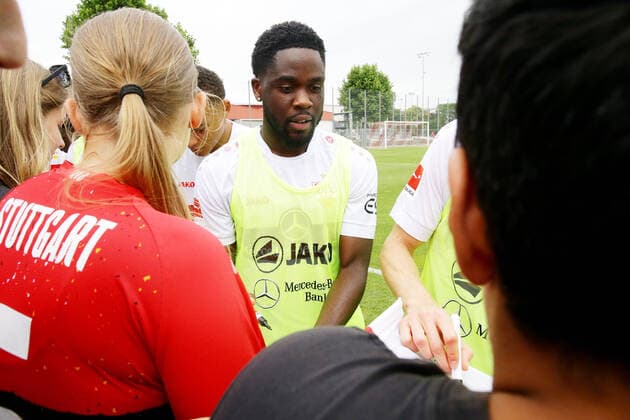27 06 2022, Germany, Stuttgart, Bundesliga soccer, VfB Stuttgart training, Orel Mangala
