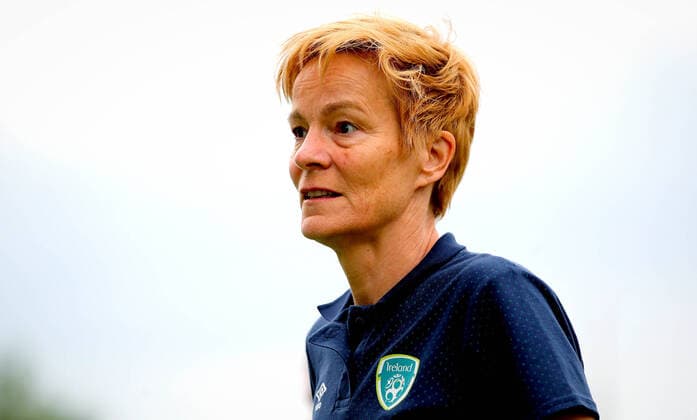2023 FIFA Women s World Cup Qualifier Group A, Tengiz Burjanadze Stadium, Gori, Georgia 27 6 2022 Georgia vs Republic of Ireland Ireland manager Vera Pauw before the game Vera Pauw before the game 27 6 2022  Copyright: x INPHO RyanxByrnex RB2_6307