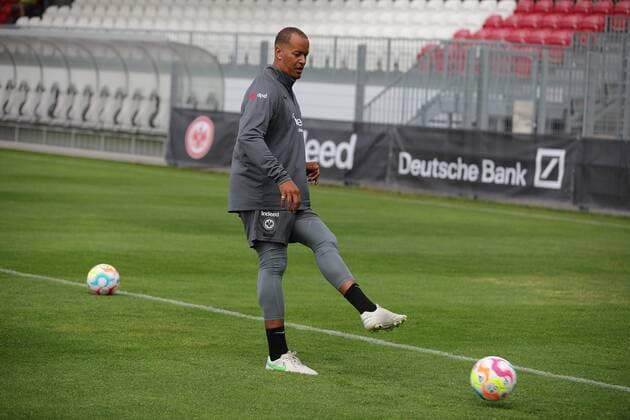 27 06 2022 Dreieich, Sportpark Dreieich LOTTO Hessenliga Season 2022 2023 Eintracht Frankfurt U21 Goalkeeper Coach Stephan Loboue Eintracht Frankfurt U21 emspor,