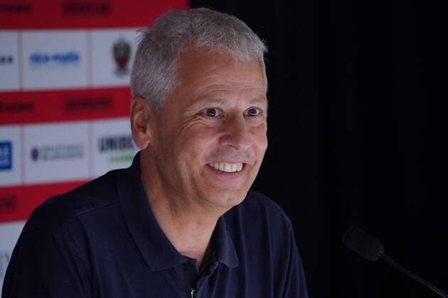 Lucien Favre (entraineur de l™OGC Nice) FOOTBALL : Lucien Favre nouvel entraineur de l™OGC Nice - ConfÃ rence de presse - Nice - 27 06 2022 NorbertScanella Panoramic 