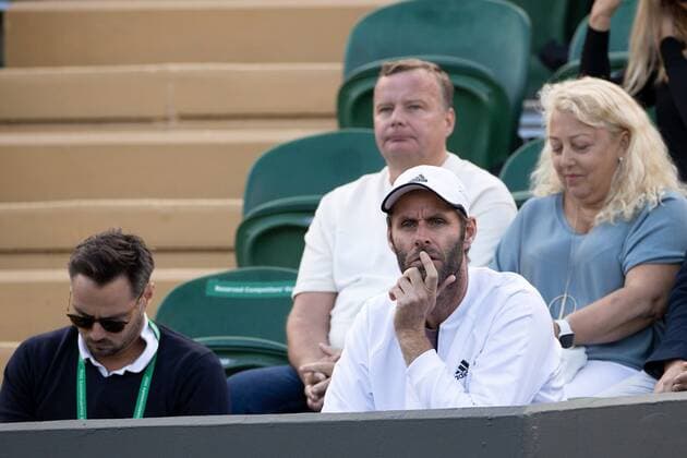 Mandatory Credit: Photo by Ella Ling Shutterstock (13002016bx) Torben Beltz coach of Anett Kontaveit Wimbledon Tennis Championships, Day 1, The All England Lawn Tennis and Croquet Club, London, UK - 27 Jun 2022 Wimbledon Tennis Championships, Day 1, The All England Lawn Tennis and Croquet Club, London, UK - 27 Jun 2022  Copyright: xEllaxLing Shutterstockx 13002016bx