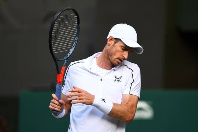 Mandatory Credit: Photo by James Veysey Shutterstock (13002284ec) Andy Murray during his first round match Wimbledon Tennis Championships, Day 2, The All England Lawn Tennis and Croquet Club, London, UK - 27 Jun 2022 Wimbledon Tennis Championships, Day 2, The All England Lawn Tennis and Croquet Club, London, UK - 27 Jun 2022  Copyright: xJamesxVeysey Shutterstockx 13002284ec