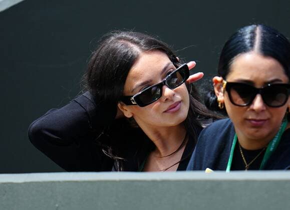 Mandatory Credit: Photo by Javier Garcia Shutterstock (13002021k) Costeen Hatzi watching Nick Kyrgios on No.3 Court Wimbledon Tennis Championships, Day 2, The All England Lawn Tennis and Croquet Club, London, UK - 28 Jun 2022 Wimbledon Tennis Championships, Day 2, The All England Lawn Tennis and Croquet Club, London, UK - 28 Jun 2022  Copyright: xJavierxGarcia Shutterstockx 13002021k