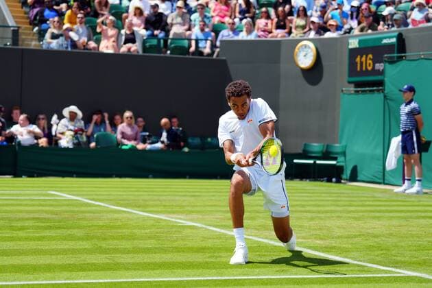 Mandatory Credit: Photo by Javier Garcia Shutterstock (13002021bs) Paul Jubb during his first round match Wimbledon Tennis Championships, Day 2, The All England Lawn Tennis and Croquet Club, London, UK - 28 Jun 2022 Wimbledon Tennis Championships, Day 2, The All England Lawn Tennis and Croquet Club, London, UK - 28 Jun 2022  Copyright: xJavierxGarcia Shutterstockx 13002021bs