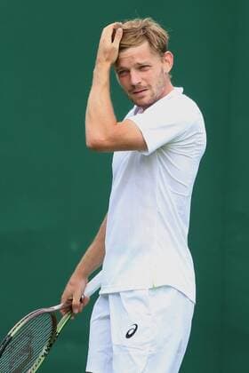 Great Britain, London, All England Lawn Tennis Club, The Championships Wimbledon 2022 - DAY 2- 28 06 2022 Belgian player David Goffin (BEL) pictured during his first round against Radu Albot (MOL) in London , All England Lawn Tennis Club at The Championships Wimbledon 2022 The Championships Wimbledon 2022- DAY 2- 28 06 2022 PhotoNews Panoramic 