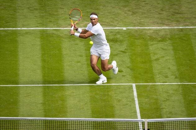 Mandatory Credit: Photo by Ella Ling Shutterstock (13002020aw) Rafael Nadal during his first round match Wimbledon Tennis Championships, Day 2, The All England Lawn Tennis and Croquet Club, London, UK - 28 Jun 2022 Wimbledon Tennis Championships, Day 2, The All England Lawn Tennis and Croquet Club, London, UK - 28 Jun 2022  Copyright: xEllaxLing Shutterstockx 13002020aw