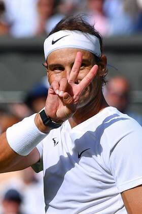 Mandatory Credit: Photo by James Veysey Shutterstock (13002287cn) Rafael Nadal during his first round match Wimbledon Tennis Championships, Day 2, The All England Lawn Tennis and Croquet Club, London, UK - 28 Jun 2022 Wimbledon Tennis Championships, Day 2, The All England Lawn Tennis and Croquet Club, London, UK - 28 Jun 2022  Copyright: xJamesxVeysey Shutterstockx 13002287cn