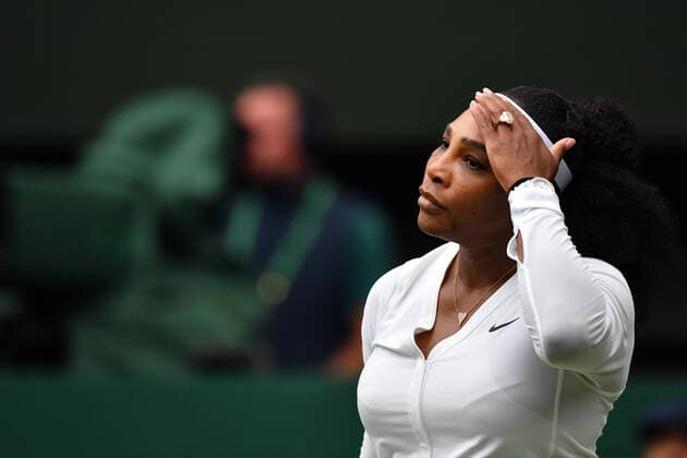 Mandatory Credit: Photo by James Veysey Shutterstock (13002287fp) Serena Williams during her first round match Wimbledon Tennis Championships, Day 2, The All England Lawn Tennis and Croquet Club, London, UK - 28 Jun 2022 Wimbledon Tennis Championships, Day 2, The All England Lawn Tennis and Croquet Club, London, UK - 28 Jun 2022  Copyright: xJamesxVeysey Shutterstockx 13002287fp