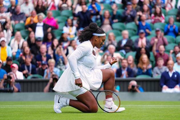 Sport Bilder des Tages Mandatory Credit: Photo by Javier Garcia Shutterstock (13002021km) Serena Williams during her first round match Wimbledon Tennis Championships, Day 2, The All England Lawn Tennis and Croquet Club, London, UK - 28 Jun 2022 Wimbledon Tennis Championships, Day 2, The All England Lawn Tennis and Croquet Club, London, UK - 28 Jun 2022  Copyright: xJavierxGarcia Shutterstockx 13002021km
