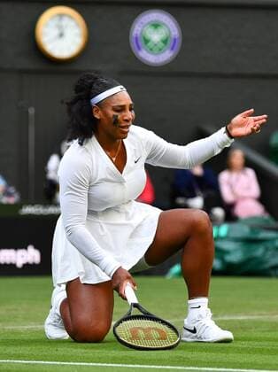 Mandatory Credit: Photo by James Veysey Shutterstock (13002287gk) Serena Williams during her first round match Wimbledon Tennis Championships, Day 2, The All England Lawn Tennis and Croquet Club, London, UK - 28 Jun 2022 Wimbledon Tennis Championships, Day 2, The All England Lawn Tennis and Croquet Club, London, UK - 28 Jun 2022  Copyright: xJamesxVeysey Shutterstockx 13002287gk