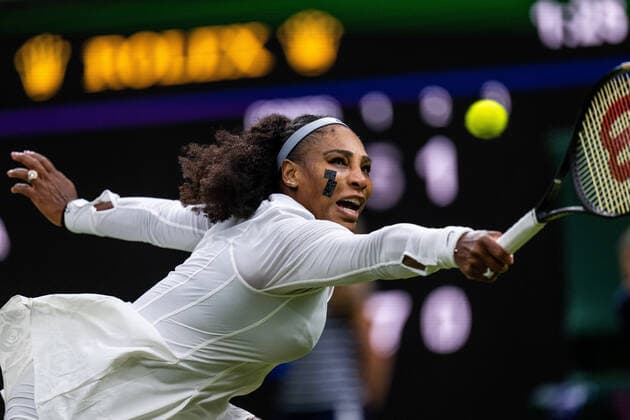 220628 Serena Williams of USA competes in a first round singles tennis match during day 2 of Wimbledon on June 28, 2022 in London. Photo: Mathias Bergeld BILDBYRAN kod MB MB0413 tennis wimbledon day 2 bbeng usa dam *** 220628 Serena Williams of USA competes in a first round singles tennis match during day 2 of Wimbledon on June 28, 2022 in London Photo Mathias Bergeld BILDBYRAN kod MB MB0413 tennis wimbledon day 2 bbeng usa dam,  Copyright: MATHIASxBERGELD BB220628MB104