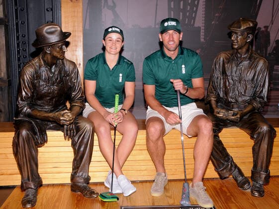 June 28, 2022, New York, United States: Ash Barty and Harry Kane visit the Empire State Building to celebrate The Icon Series in New York City. New York United States - ZUMAs197 0161747050st Copyright: xEfrenxLandaosx