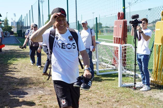 Lucien Favre (entraineur de l OGC Nice) FOOTBALL : Reprise de l™entrainement de l™OGC Nice - Nice - 29 06 2022 NorbertScanella Panoramic 