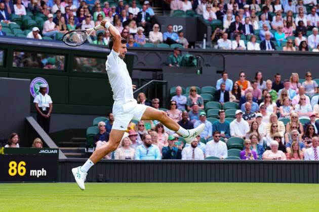 Mandatory Credit: Photo by Javier Garcia Shutterstock (13008249z) Novak Djokovic during his second round match Wimbledon Tennis Championships, Day 3, The All England Lawn Tennis and Croquet Club, London, UK - 29 Jun 2022 Wimbledon Tennis Championships, Day 3, The All England Lawn Tennis and Croquet Club, London, UK - 29 Jun 2022  Copyright: xJavierxGarcia Shutterstockx 13008249z