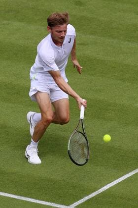 Great Britain, London, All England Lawn Tennis Club, The Championships Wimbledon 2022 - DAY 3- 29 06 2022 Belgian player David Goffin (BEL) pictured during his second round against Sebastian Baez (ARG) in London , All England Lawn Tennis Club at The Championships Wimbledon 2022 The Championships Wimbledon 2022- DAY 3- 29 06 2022 PhotoNews Panoramic 