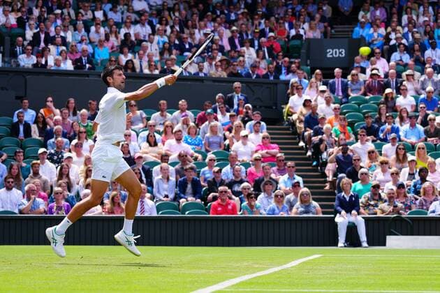 Mandatory Credit: Photo by Javier Garcia Shutterstock (13008249ai) Novak Djokovic during his second round match Wimbledon Tennis Championships, Day 3, The All England Lawn Tennis and Croquet Club, London, UK - 29 Jun 2022 Wimbledon Tennis Championships, Day 3, The All England Lawn Tennis and Croquet Club, London, UK - 29 Jun 2022  Copyright: xJavierxGarcia Shutterstockx 13008249ai