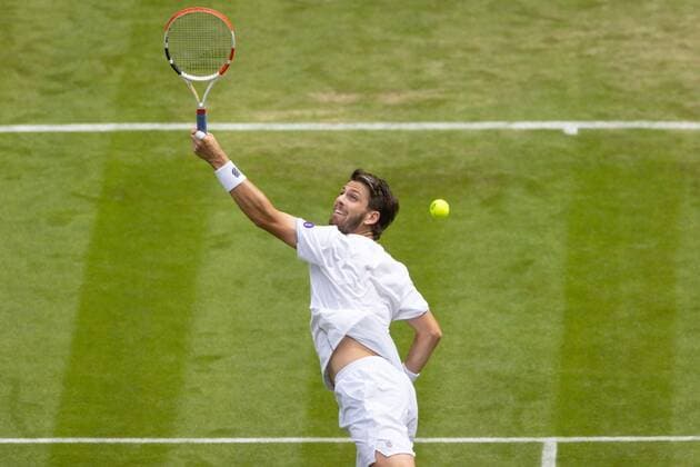 Mandatory Credit: Photo by Ella Ling Shutterstock (13008247ac) Cameron Norrie during his second round match Wimbledon Tennis Championships, Day 3, The All England Lawn Tennis and Croquet Club, London, UK - 29 Jun 2022 Wimbledon Tennis Championships, Day 3, The All England Lawn Tennis and Croquet Club, London, UK - 29 Jun 2022  Copyright: xEllaxLing Shutterstockx 13008247ac