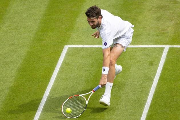 Mandatory Credit: Photo by Ella Ling Shutterstock (13008247ae) Cameron Norrie during his second round match Wimbledon Tennis Championships, Day 3, The All England Lawn Tennis and Croquet Club, London, UK - 29 Jun 2022 Wimbledon Tennis Championships, Day 3, The All England Lawn Tennis and Croquet Club, London, UK - 29 Jun 2022  Copyright: xEllaxLing Shutterstockx 13008247ae