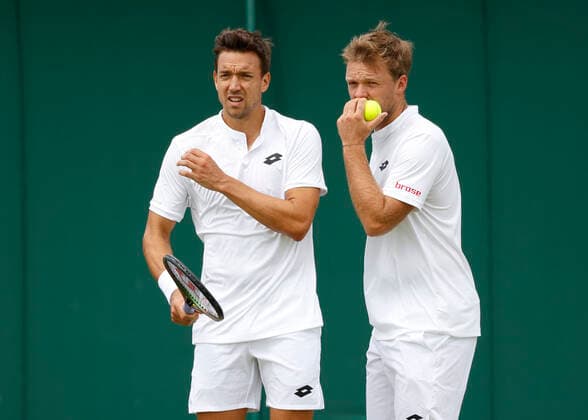Kevin Krawietz and Andreas Mies, Mens Doubles Tennis Wimbledon 2022 Grand Slam ITF ATP WTA AELTC London Great Britain 29 June 2022 Copyright: xJuergenxHasenkopfx