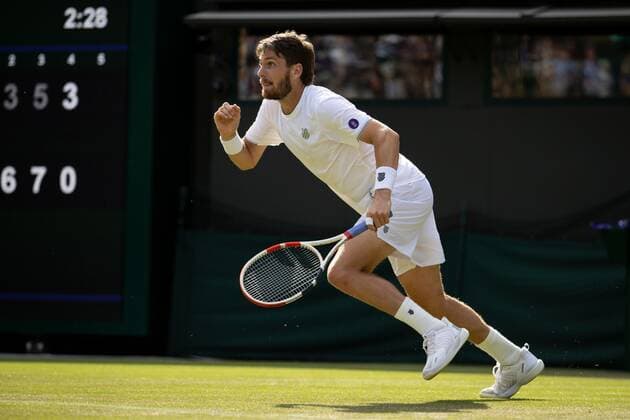 Mandatory Credit: Photo by Ella Ling Shutterstock (13008247cj) Cameron Norrie during his second round match Wimbledon Tennis Championships, Day 3, The All England Lawn Tennis and Croquet Club, London, UK - 29 Jun 2022 Wimbledon Tennis Championships, Day 3, The All England Lawn Tennis and Croquet Club, London, UK - 29 Jun 2022  Copyright: xEllaxLing Shutterstockx 13008247cj