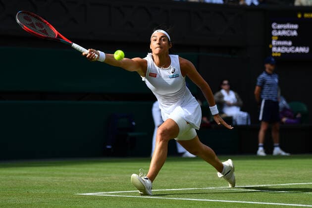 Mandatory Credit: Photo by James Veysey Shutterstock (13008248ca) Caroline Garcia during her second round match Wimbledon Tennis Championships, Day 3, The All England Lawn Tennis and Croquet Club, London, UK - 29 Jun 2022 Wimbledon Tennis Championships, Day 3, The All England Lawn Tennis and Croquet Club, London, UK - 29 Jun 2022  Copyright: xJamesxVeysey Shutterstockx 13008248ca