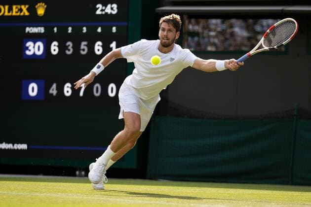 Mandatory Credit: Photo by Ella Ling Shutterstock (13008247cp) Cameron Norrie during his second round match Wimbledon Tennis Championships, Day 3, The All England Lawn Tennis and Croquet Club, London, UK - 29 Jun 2022 Wimbledon Tennis Championships, Day 3, The All England Lawn Tennis and Croquet Club, London, UK - 29 Jun 2022  Copyright: xEllaxLing Shutterstockx 13008247cp