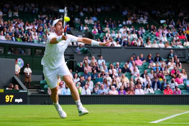 Mandatory Credit: Photo by Javier Garcia Shutterstock (13008249he) Andy Murray during his second round match Wimbledon Tennis Championships, Day 3, The All England Lawn Tennis and Croquet Club, London, UK - 29 Jun 2022 Wimbledon Tennis Championships, Day 3, The All England Lawn Tennis and Croquet Club, London, UK - 29 Jun 2022  Copyright: xJavierxGarcia Shutterstockx 13008249he