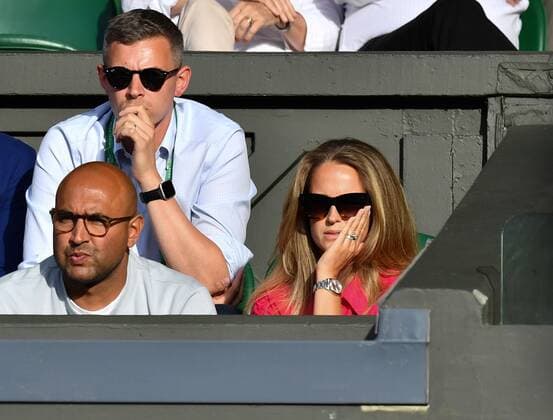 Mandatory Credit: Photo by James Veysey Shutterstock (13008248dc) Kim Murray on Centre Court Wimbledon Tennis Championships, Day 3, The All England Lawn Tennis and Croquet Club, London, UK - 29 Jun 2022 Wimbledon Tennis Championships, Day 3, The All England Lawn Tennis and Croquet Club, London, UK - 29 Jun 2022  Copyright: xJamesxVeysey Shutterstockx 13008248dc