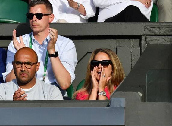 Mandatory Credit: Photo by James Veysey Shutterstock (13008248dd) Kim Murray on Centre Court Wimbledon Tennis Championships, Day 3, The All England Lawn Tennis and Croquet Club, London, UK - 29 Jun 2022 Wimbledon Tennis Championships, Day 3, The All England Lawn Tennis and Croquet Club, London, UK - 29 Jun 2022  Copyright: xJamesxVeysey Shutterstockx 13008248dd