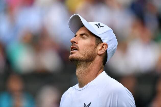 Mandatory Credit: Photo by James Veysey Shutterstock (13008248dn) Andy Murray during his second round match Wimbledon Tennis Championships, Day 3, The All England Lawn Tennis and Croquet Club, London, UK - 29 Jun 2022 Wimbledon Tennis Championships, Day 3, The All England Lawn Tennis and Croquet Club, London, UK - 29 Jun 2022  Copyright: xJamesxVeysey Shutterstockx 13008248dn