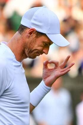 Mandatory Credit: Photo by James Veysey Shutterstock (13008248ed) Andy Murray gestures during his second round match Wimbledon Tennis Championships, Day 3, The All England Lawn Tennis and Croquet Club, London, UK - 29 Jun 2022 Wimbledon Tennis Championships, Day 3, The All England Lawn Tennis and Croquet Club, London, UK - 29 Jun 2022  Copyright: xJamesxVeysey Shutterstockx 13008248ed