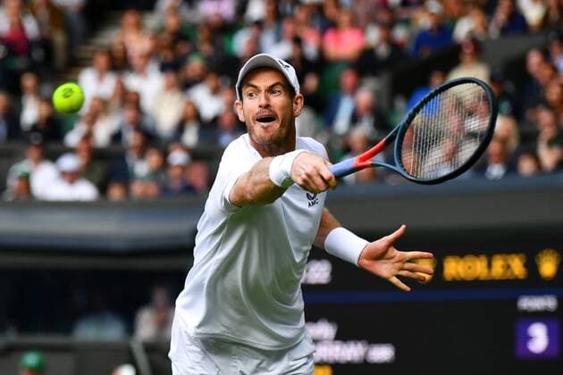 Mandatory Credit: Photo by James Veysey Shutterstock (13008248fa) Andy Murray during his second round match Wimbledon Tennis Championships, Day 3, The All England Lawn Tennis and Croquet Club, London, UK - 29 Jun 2022 Wimbledon Tennis Championships, Day 3, The All England Lawn Tennis and Croquet Club, London, UK - 29 Jun 2022  Copyright: xJamesxVeysey Shutterstockx 13008248fa