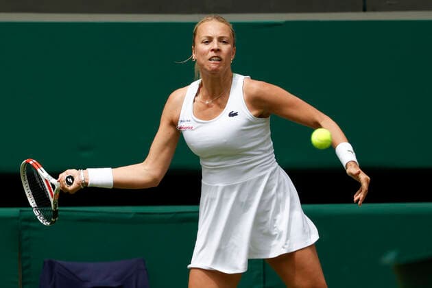 Anett Kontaveit Tennis Wimbledon 2022 Grand Slam ITF ATP WTA AELTC London Great Britain 29 June 2022 Copyright: xJuergenxHasenkopfx