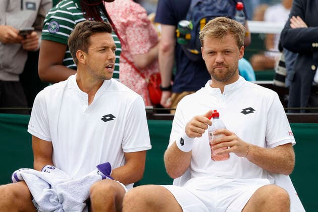 Kevin Krawietz and Andreas Mies, Mens Doubles Tennis Wimbledon 2022 Grand Slam ITF ATP WTA AELTC London Great Britain 29 June 2022 Copyright: xJuergenxHasenkopfx