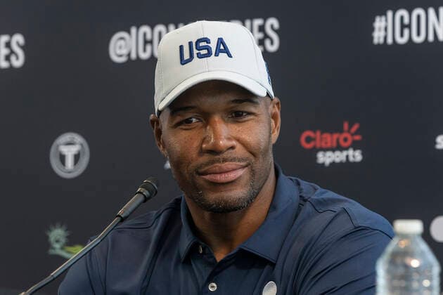 NY: Icons Series Inaugural Event & press conference, PK, Pressekonferenz Michael Strahan attends Icons Series Inaugural Event & Press Conference at Liberty National Golf Club Jersey City New Jersey United States Copyright: LevxRadin