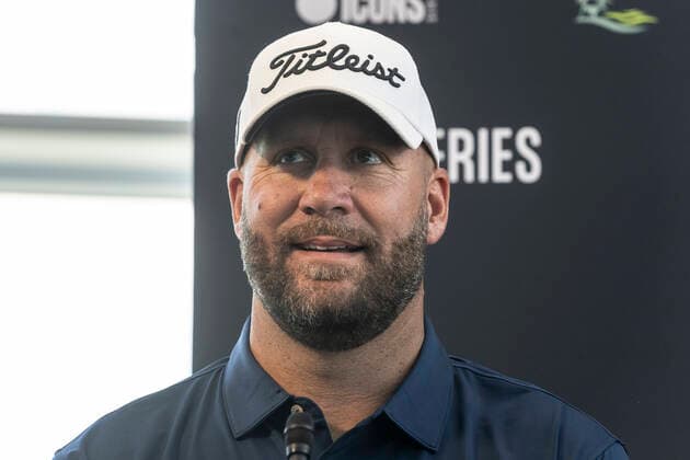 NY: Icons Series Inaugural Event & press conference, PK, Pressekonferenz Ben Roethlisberger attends Icons Series Inaugural Event & Press Conference at Liberty National Golf Club Jersey City New Jersey United States Copyright: LevxRadin